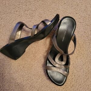 Black and pewter Women's Sandals